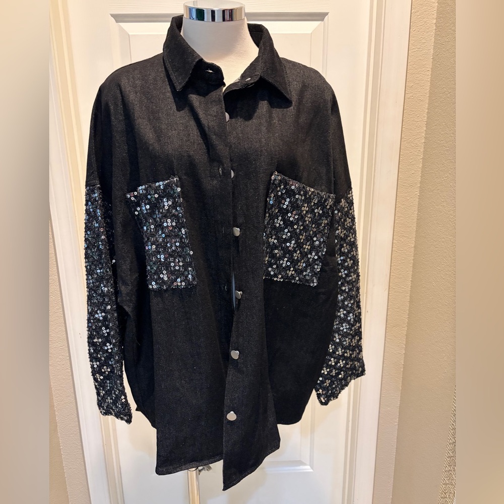 Fantastic Fawn Black and Gray Utility Jacket - Picture 2 of 8